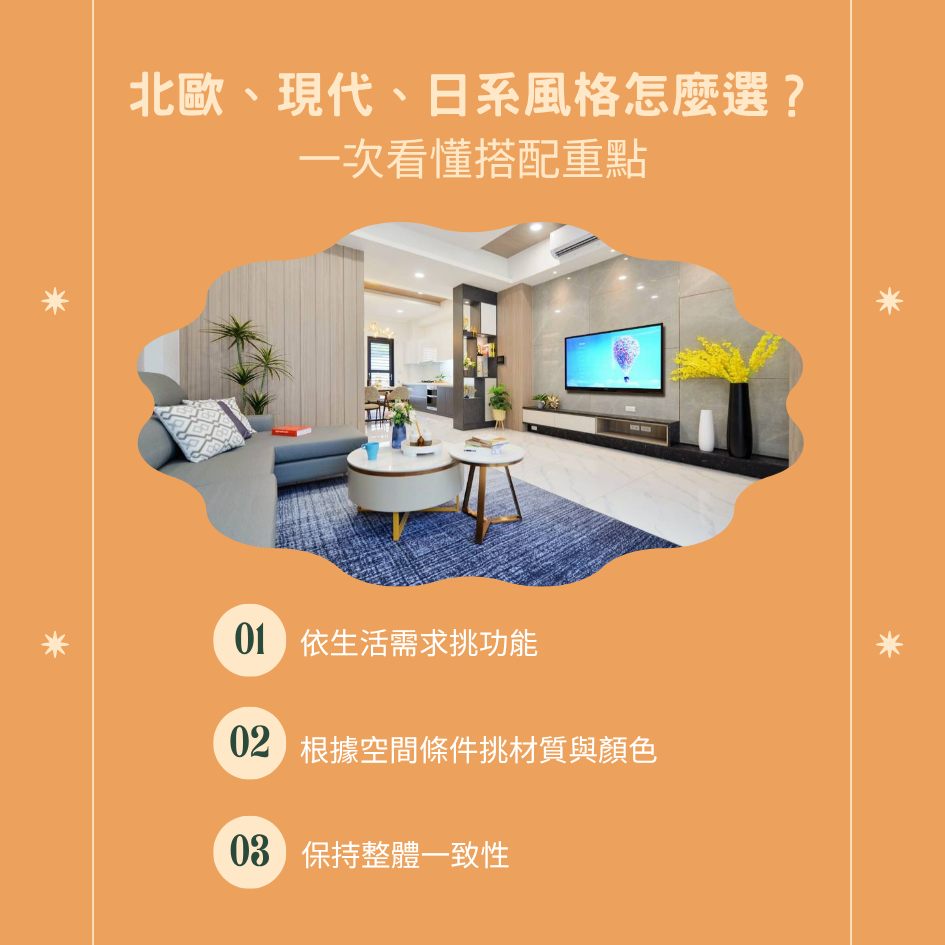 北歐、現代、日系風格怎麼選?一次看懂搭配重點|台南系統家具案例